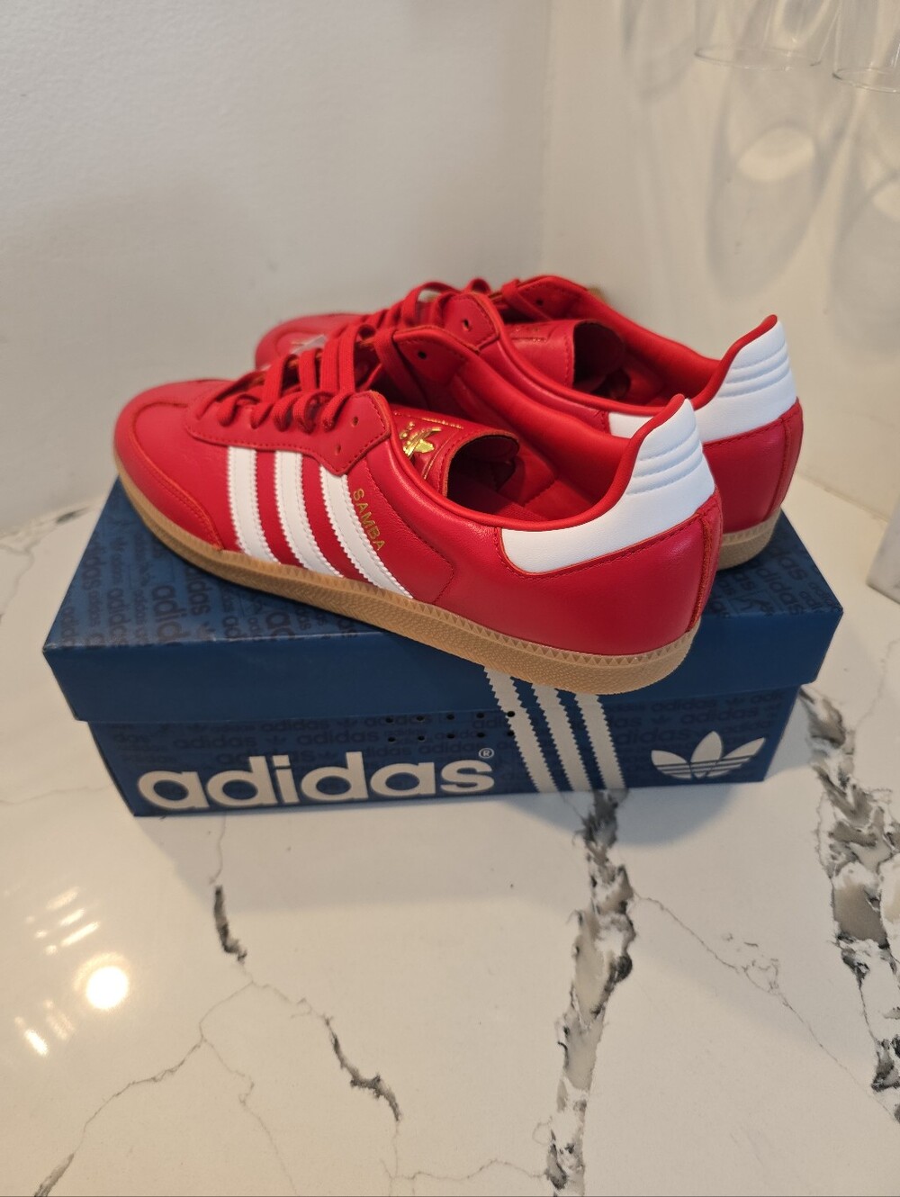 Adidas Samba OG Fourth of July Pack - Scarlet Men's Size 11.5 NWOB - Picture 8 of 11